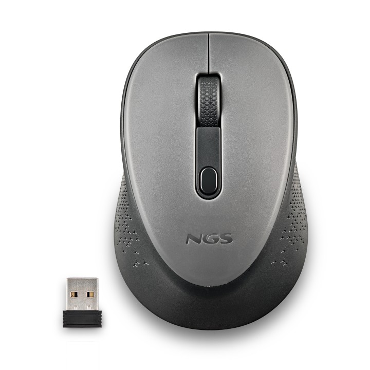 Ratón NGS Dew Gray Wireless 1600dpi Gris (DEWGRAY)