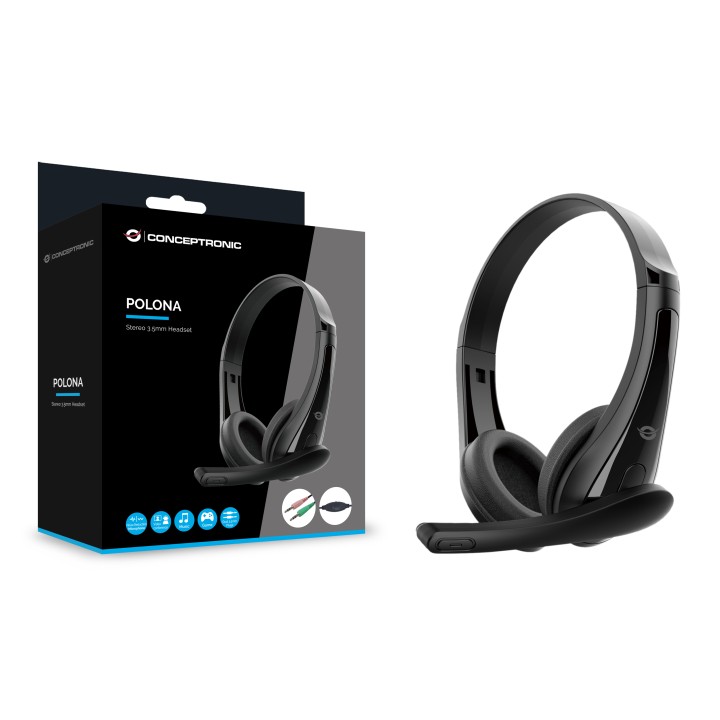 Auric+Micro CONCEPTRONIC 3.5mm 1.8m Negro (POLONA06B3T)