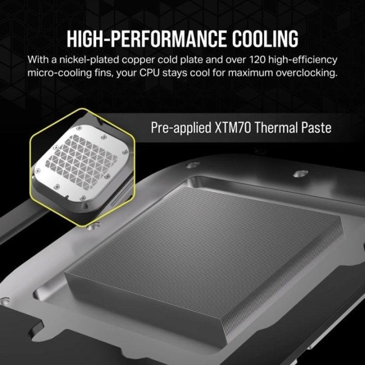 Corsair iCUE XC7 RGB ELITE LCD Bloque de Agua para CPU Blanco