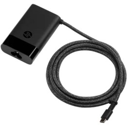 Cargador HP USB-C de 65W, carga rápida, compacto y ligero, compatible con portátil, tablet o móvil