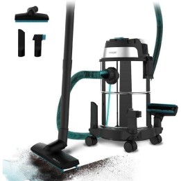 Cecotec Conga Rockstar Wet & Dry Steel Aspirador de Sólidos y Líquidos 1200W