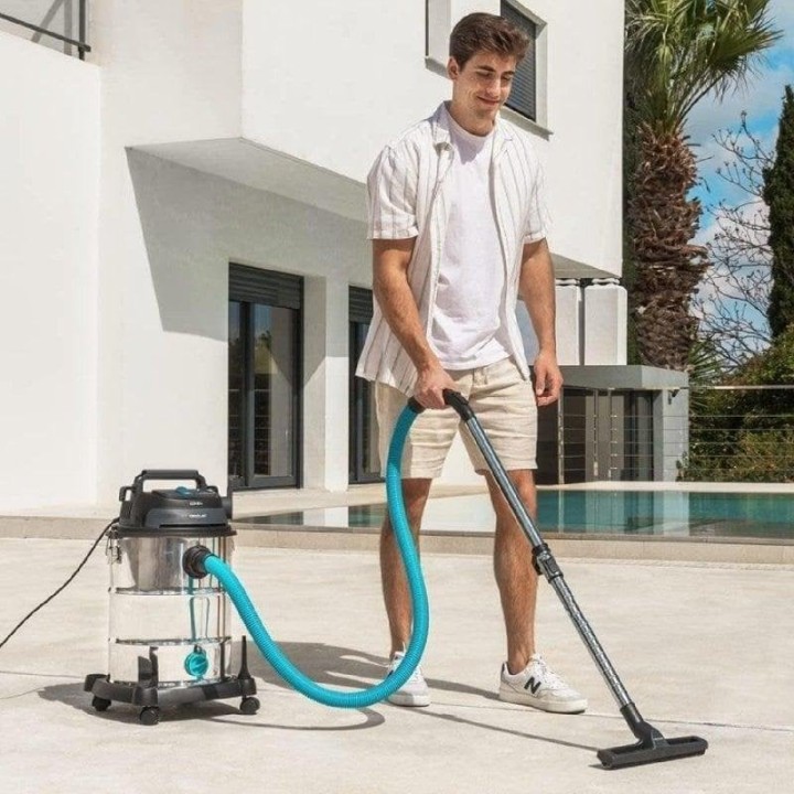 Cecotec Conga Rockstar Wet & Dry Steel Pro Aspirador de Sólidos y Líquidos 1600W