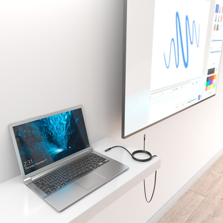 Cable AISENS USB-C a USB-C PD 100W 4m Negro (A107-0989)