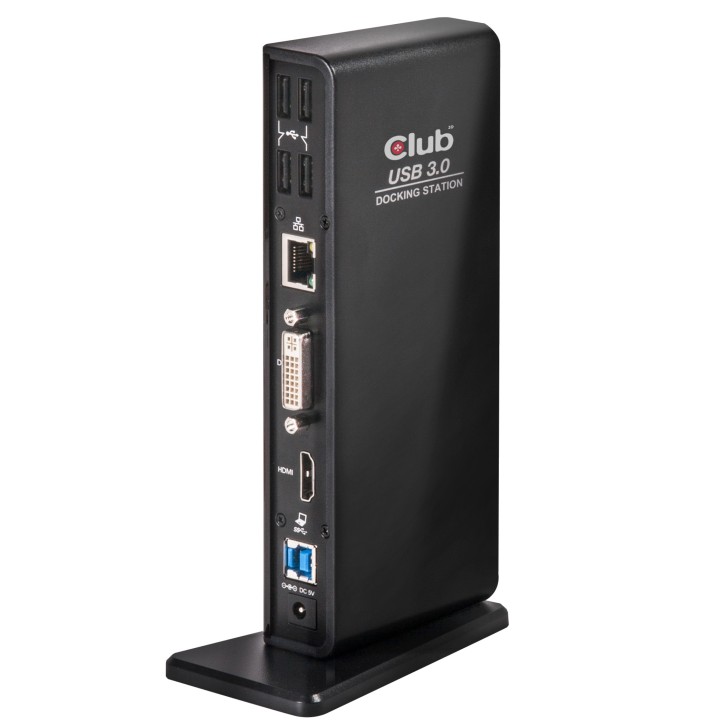 Docking Club 3D USB-A/HDMI/DVI/RJ45 Negro (CSV-3242HD)