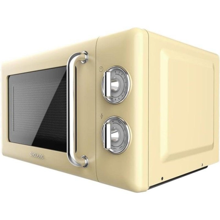 Cecotec ProClean 3110 Retro Microondas con Grill 20L 700W Amarillo