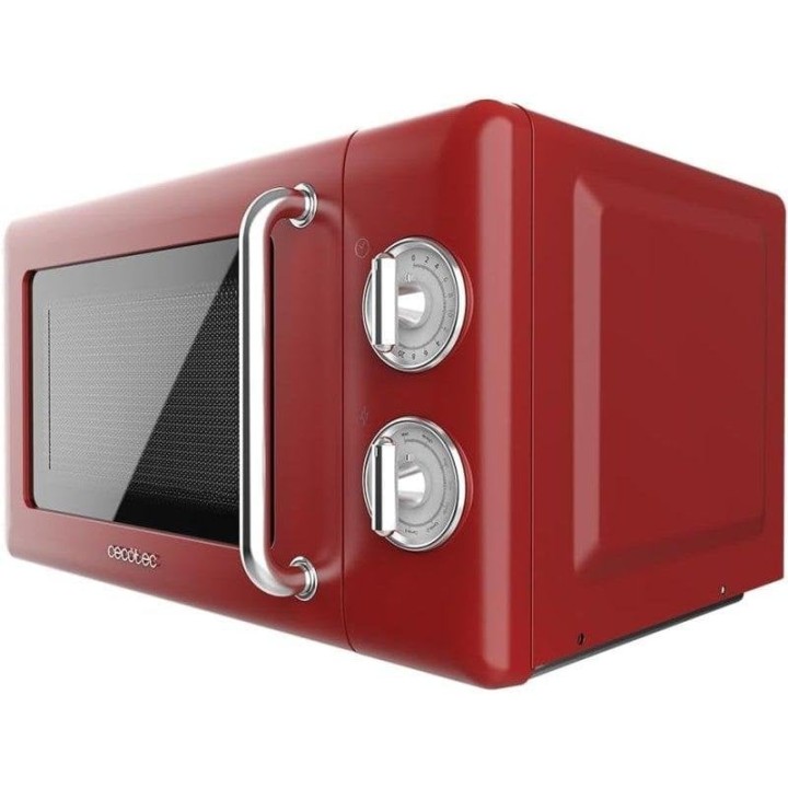 Cecotec ProClean 3110 Retro Microondas con Grill 20L 700W Rojo