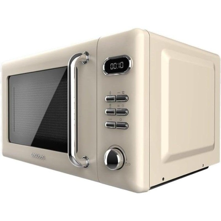 Cecotec ProClean 5110 Retro Microondas con Grill 20L 700W Beige