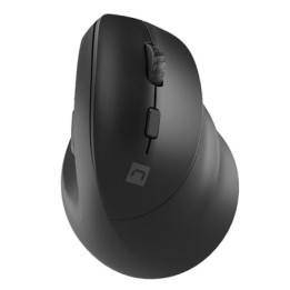 Natec Crake 2 Diestro Ratón Vertical Inalámbrico 2400DPI Negro