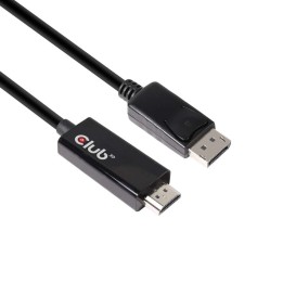 Cable Club 3D DP 1.4 a HDMI 2.0 2m M/M Negro (CAC-1082)
