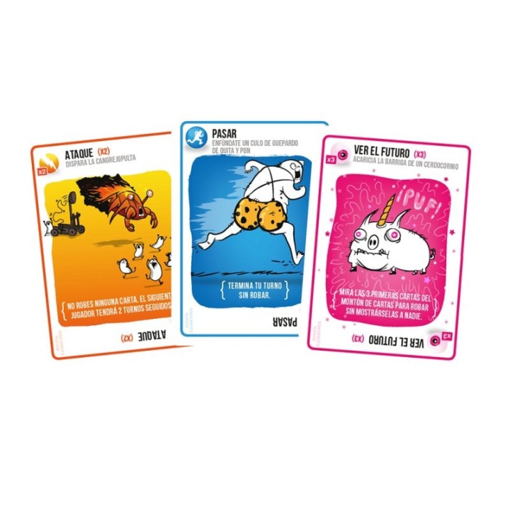 Asmodee Exploding Kittens Juego de Cartas: Edición 2 Jugadores
