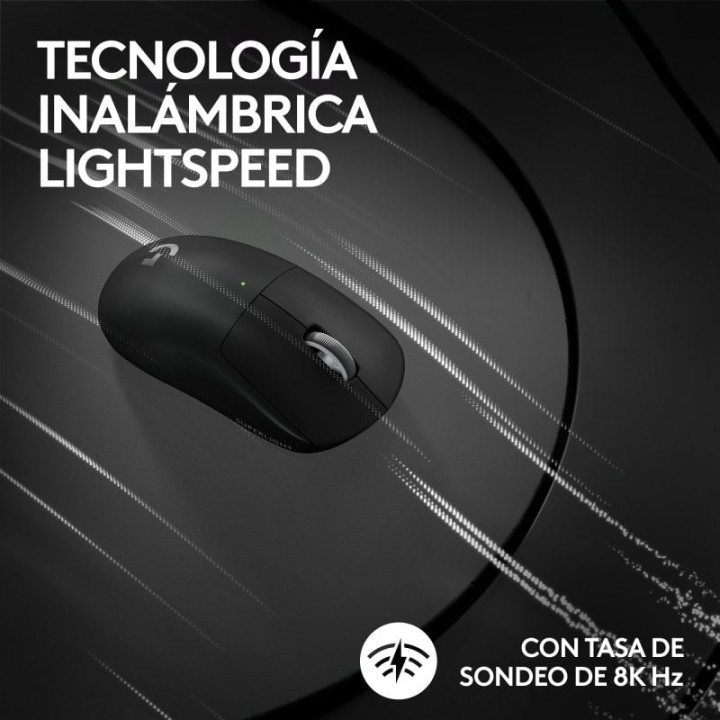 Logitech G PRO X SUPERLIGHT 2 LIGHTSPEED Ratón Inalámbrico Gaming Negro 44000 DPI