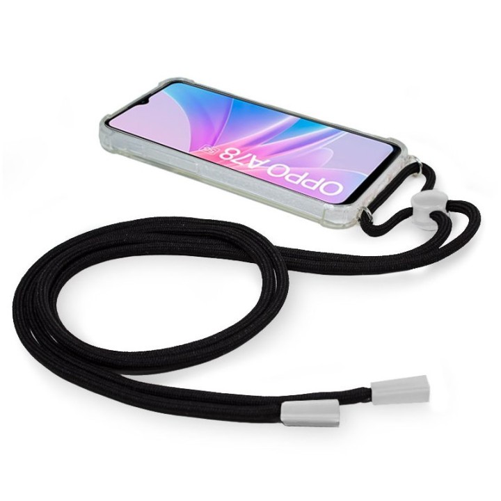 Cool Carcasa Cordón Negro para Oppo A78 5G