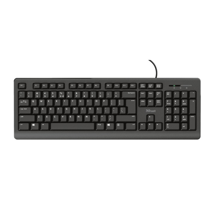 Teclado TRUST Primo Diestro QWERTY Negro (23883)
