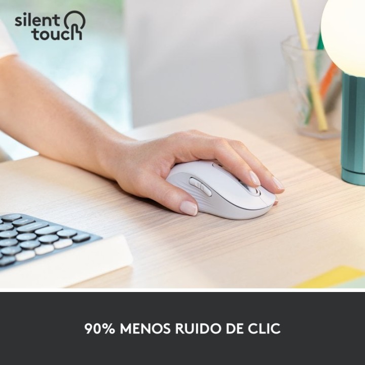 Logitech Signature M650 L Left Ratón Óptico Inalámbrico para Zurdos 2000DPI Blanco