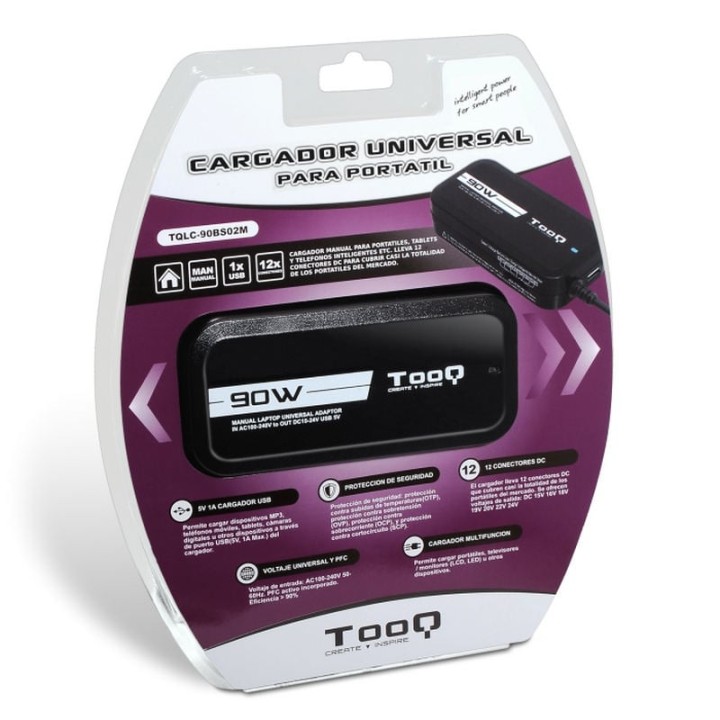 TooQ TQLC-90BS02M Cargador Universal 90W