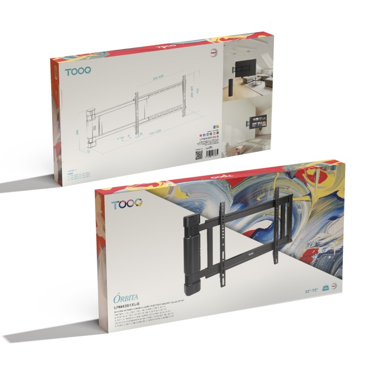 Soporte TooQ 32"-75" Eléctrico Giratorio (LPM4381XL-B)