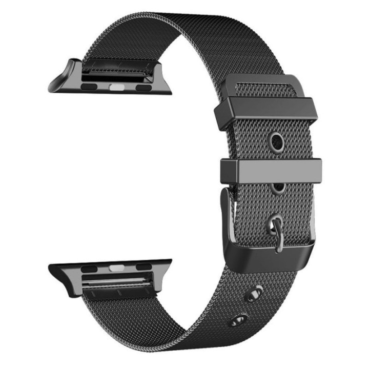 Cool Correa Metal Negro para Apple Watch 38/40mm Series 1/2/3/4/5/6/SE