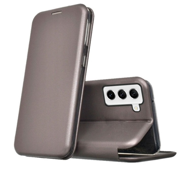 Cool Funda Flip Cover Elegance Plata para Samsung Galaxy S21 FE G990B