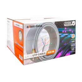 Cable Red Aiten Data Cat6 UTP 305m Gris (AI80.06.305)