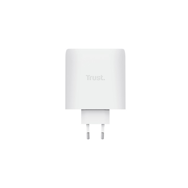 Cargador Trust Maxo GaN 100W 2xUSB-C Blanco (25528)