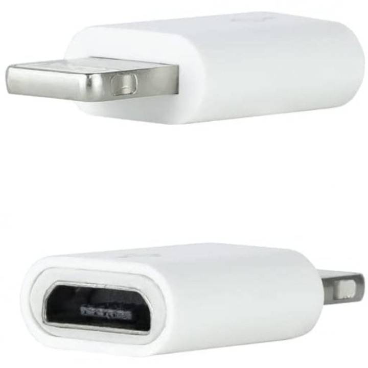 Nanocable Adaptador Lightning a Micro USB Blanco