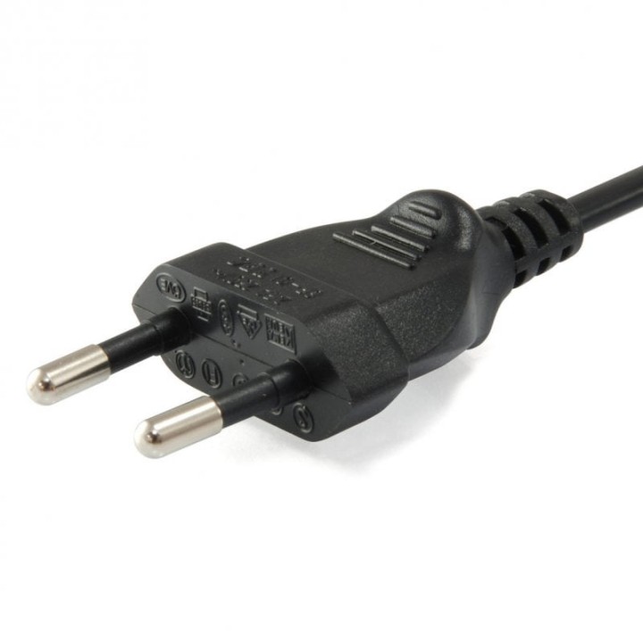 Equip Cable de Alimentación C7 a 2 Pin Macho/Hembra 1.8m Negro