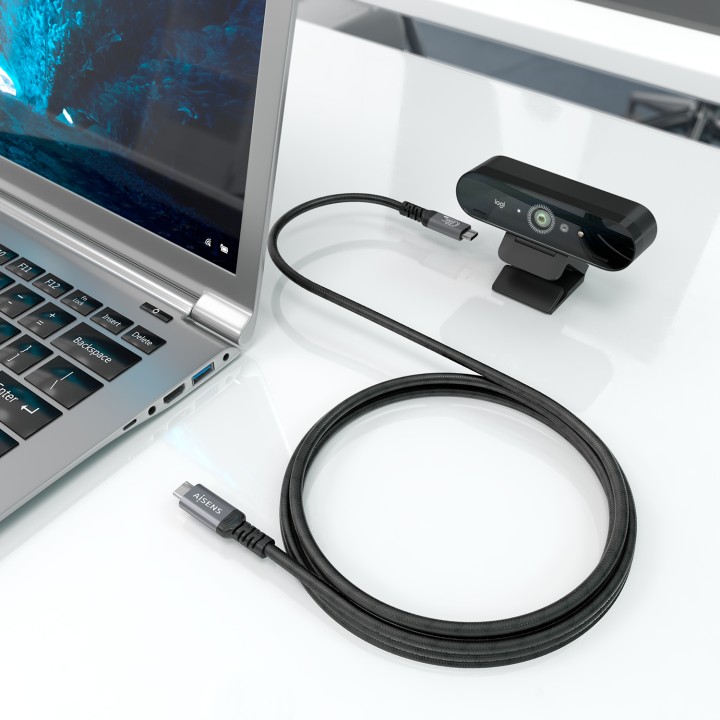 Cable AISENS USB-C a USB-C PD 100W 5m Negro (A107-0990)