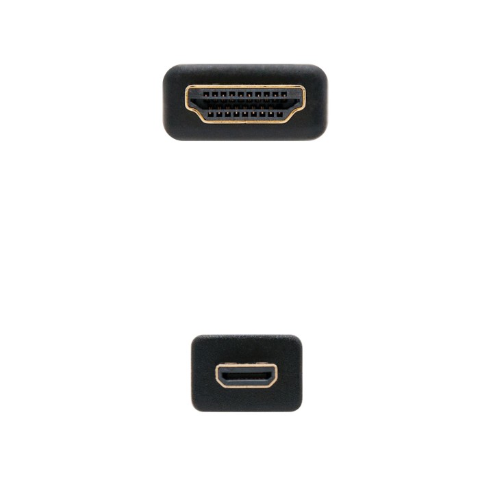 Nanocable HDMI A/M a HDMI D/M 0.8m Negro (10.15.3501)