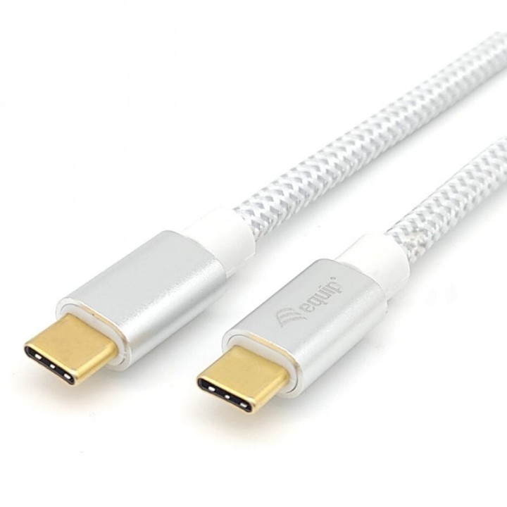 Equip Cable USB-C 3.2 10G Macho/Macho 1m Blanco