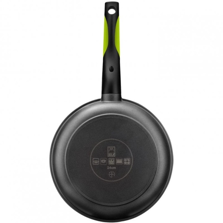 BRA Prior Sartén de Aluminio Fundido con Antiadherente Teflón 24cm