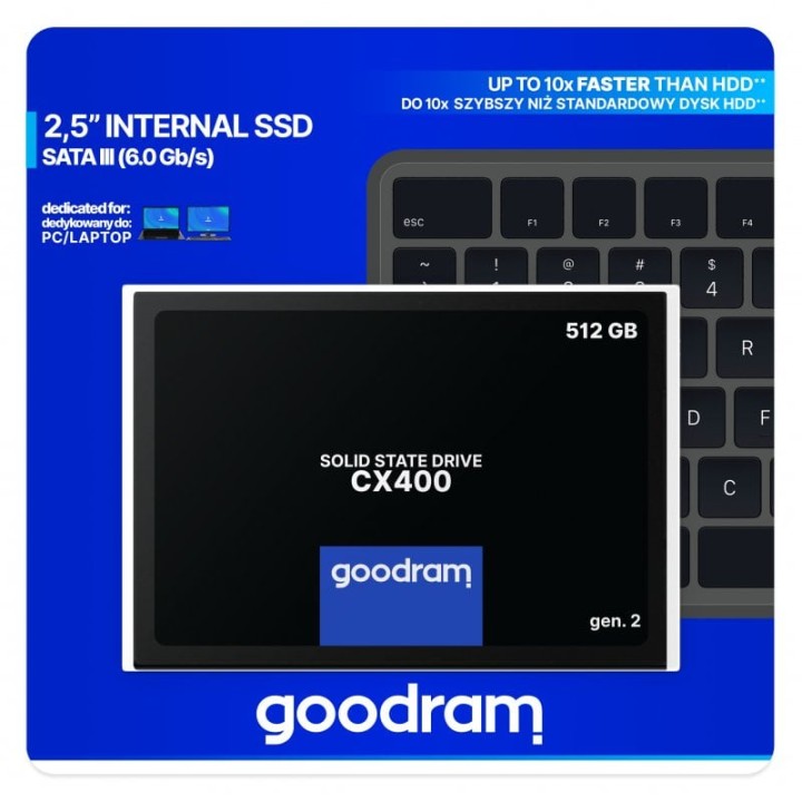 GoodRam CX400 2.5" SSD 512GB SATA 3