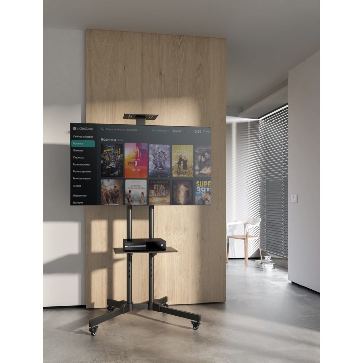 Soporte Suelo EQUIP 37"-70" Inclina Ruedas (EQ650603)