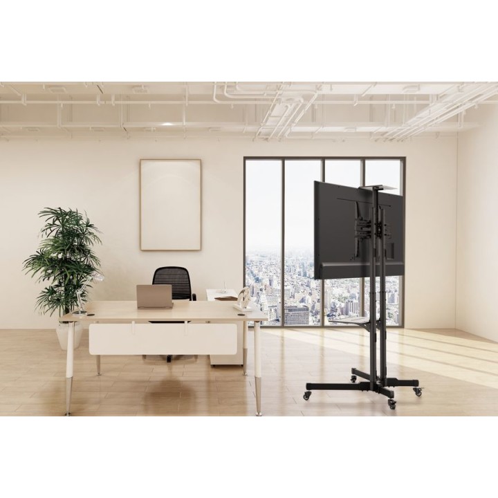 Soporte Suelo EQUIP 37"-70" Inclina Ruedas (EQ650603)