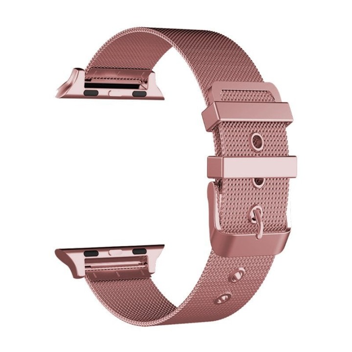 Cool Correa Metal Rosa para Apple Watch 42/44/45mm Series 1/2/3/4/5/6/7/SE