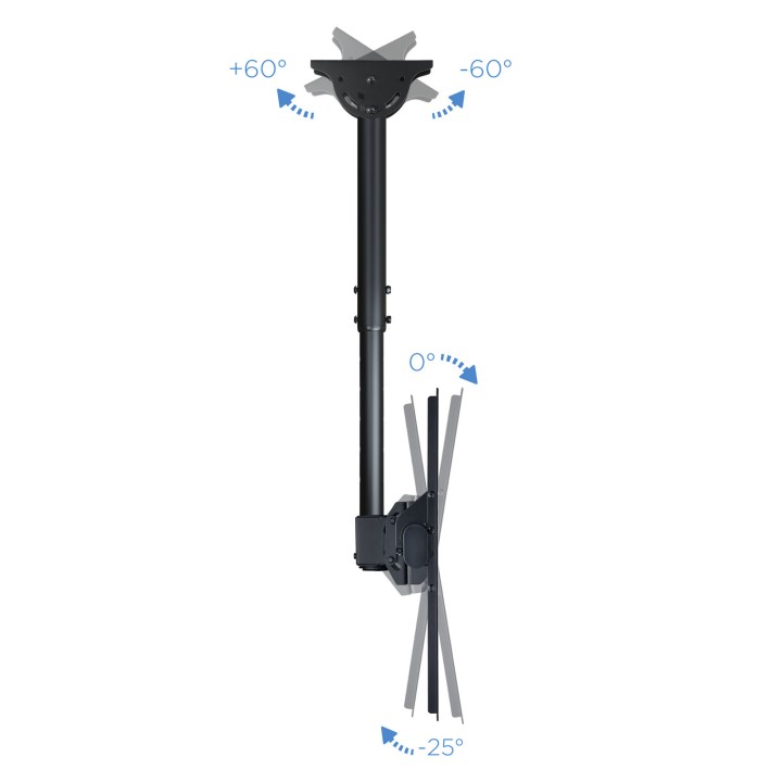 Soporte Techo TOOQ 32"-55" Gira 50Kg (LPCE1155TSLI-B)