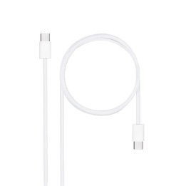 Nanocable USB-C/M-USB-C/M 60W 1m Blanco (10.01.6001-CO)