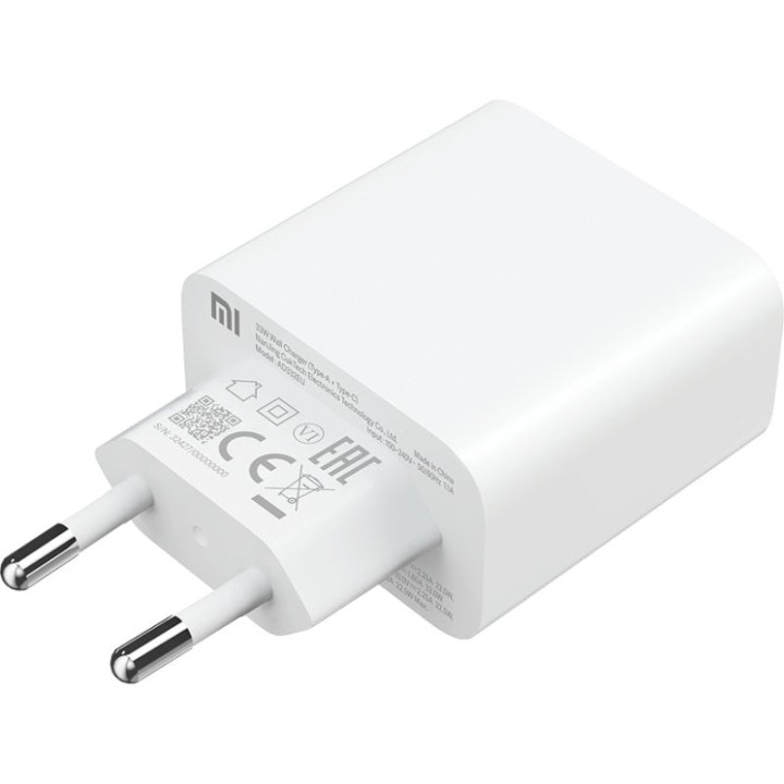 Xiaomi Mi Cargador de Pared Dual USB-A/USB-C 33W