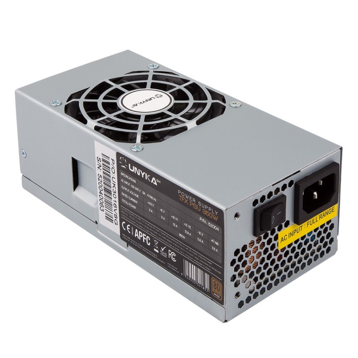 Fuente UNYKA TFX 350W 80mm 80+ Bronze Plata (52004)