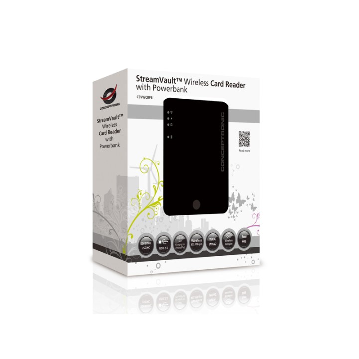 Lector Tarjetas CONCEPTRONIC USB 2.0/WiFi 4 (CSVWCRPB)