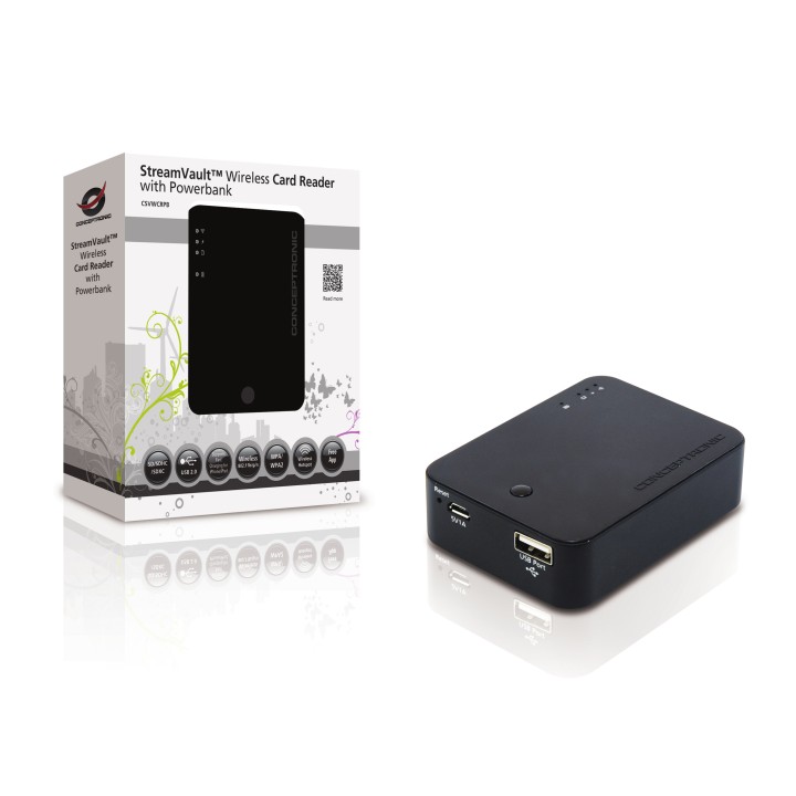 Lector Tarjetas CONCEPTRONIC USB 2.0/WiFi 4 (CSVWCRPB)