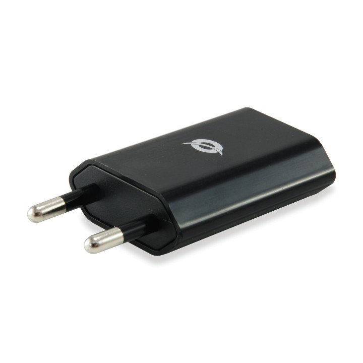 Cargador CONCEPTRONIC Pared 1xUSB 2.0 Negro (CUSBPWR1A)