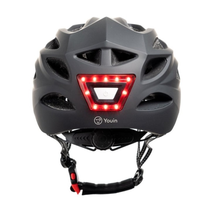 Youin MA1017 Casco MTB con LED Frontal y Trasera Talla L 58-61cm