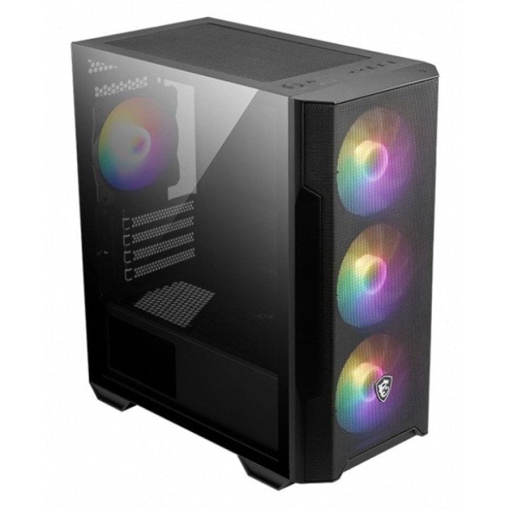 MSI MAG FORGE M100R Cristal Templado USB 3.2 ARGB Negra