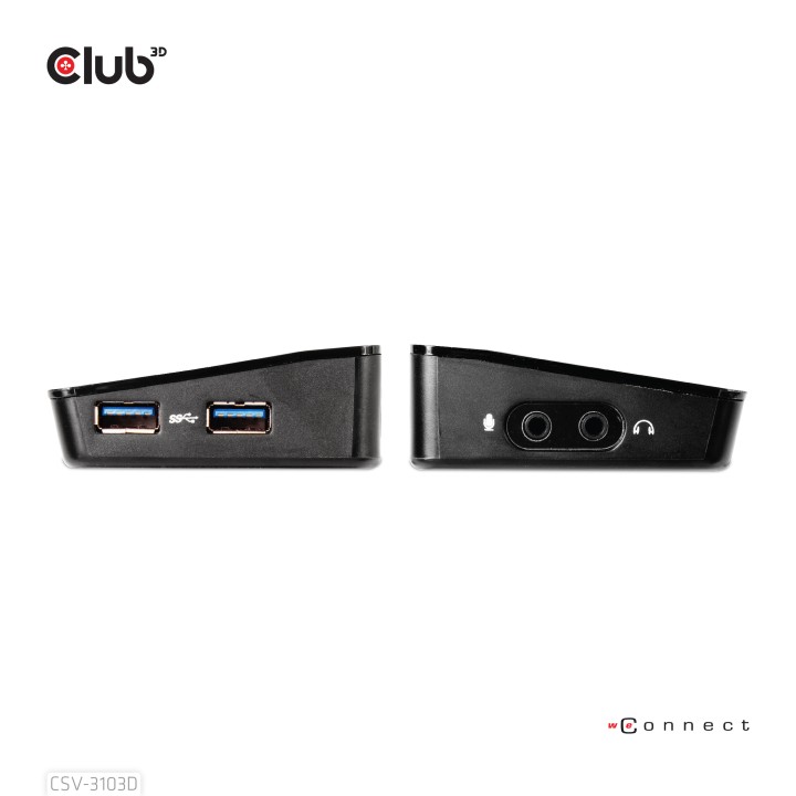 Docking Club 3D USB-A/DVI/DP/HDMI Negro (CSV-3103D)