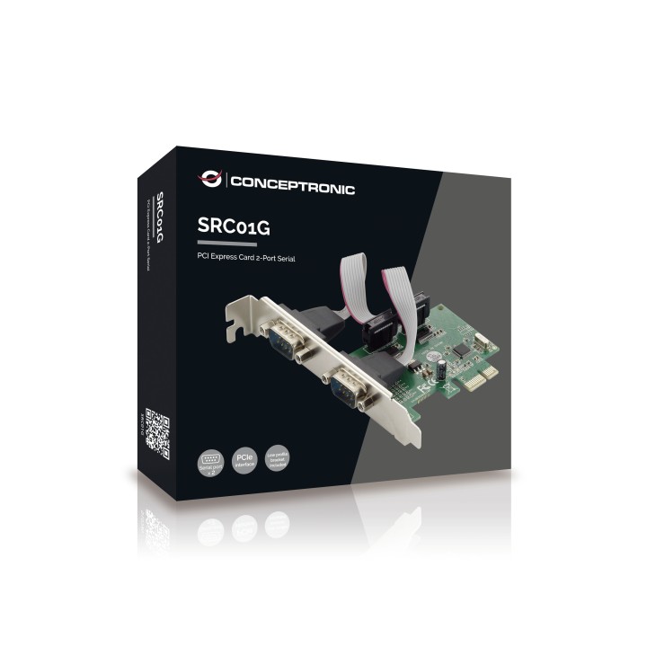 Controladora CONCEPTRONIC PCIe 1.1 2xRS-232 (SRC01G)