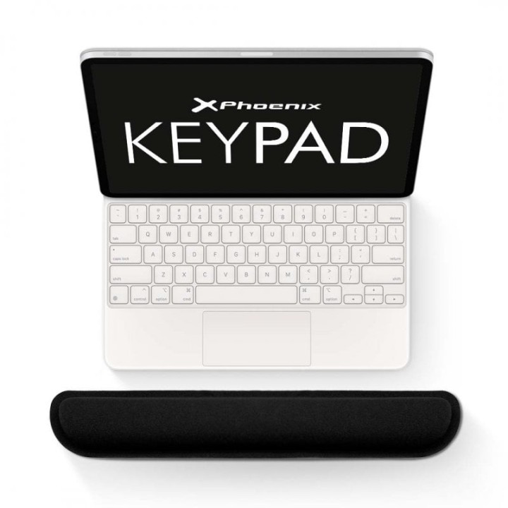 Phoenix KeyPad Reposamuñecas de Gel 46x8.6cm Negro para Teclado