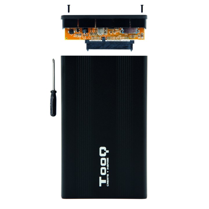 Caja TooQ HDD 2.5" SATA USB 2.0 Negra (TQE-2510B)