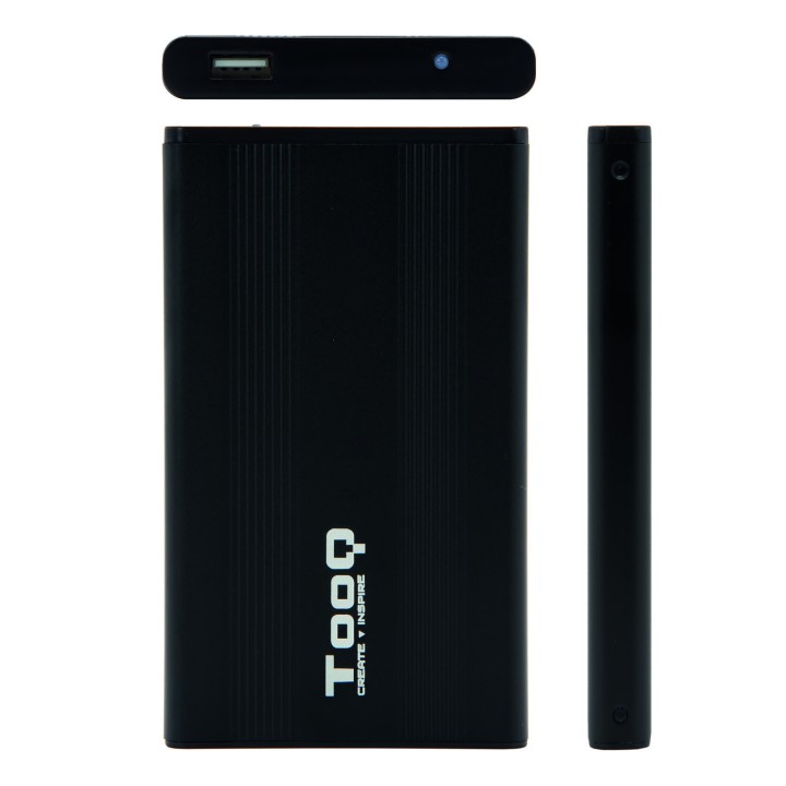 Caja TooQ HDD 2.5" SATA USB 2.0 Negra (TQE-2510B)