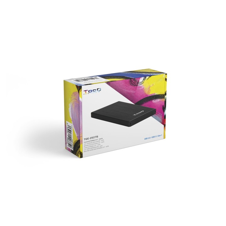 Caja TooQ HDD 2.5" SATA USB 3.0 Negra (TQE-2527B)