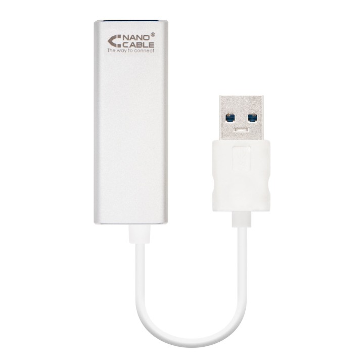 Adaptador Nanocable USB 3.0 a RJ45 Plata (10.03.0401)